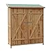 Wiltec Gerätehaus XXL Holz Gartenschrank für Gartengeräte inkl. Montagematerial Gartenhaus zur Aufbewahrung Geräteschuppen Geräteschrank