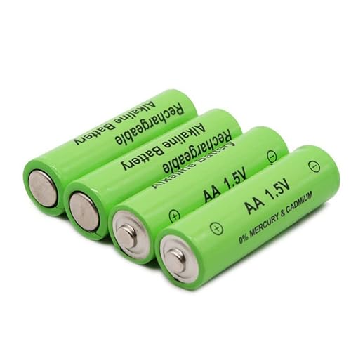 Puratikodon 4 Uds Pilas alcalinas Recargables 0% cadmio 1,5 V 1200mah Pilas AA Cover