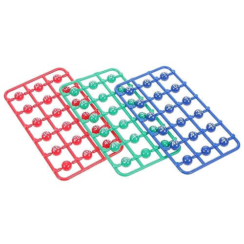 KONTONTY 49 Pack Bingo Balls Small Game Balls for Party Raffle Entertainment Bright Numbers for Easy Identification