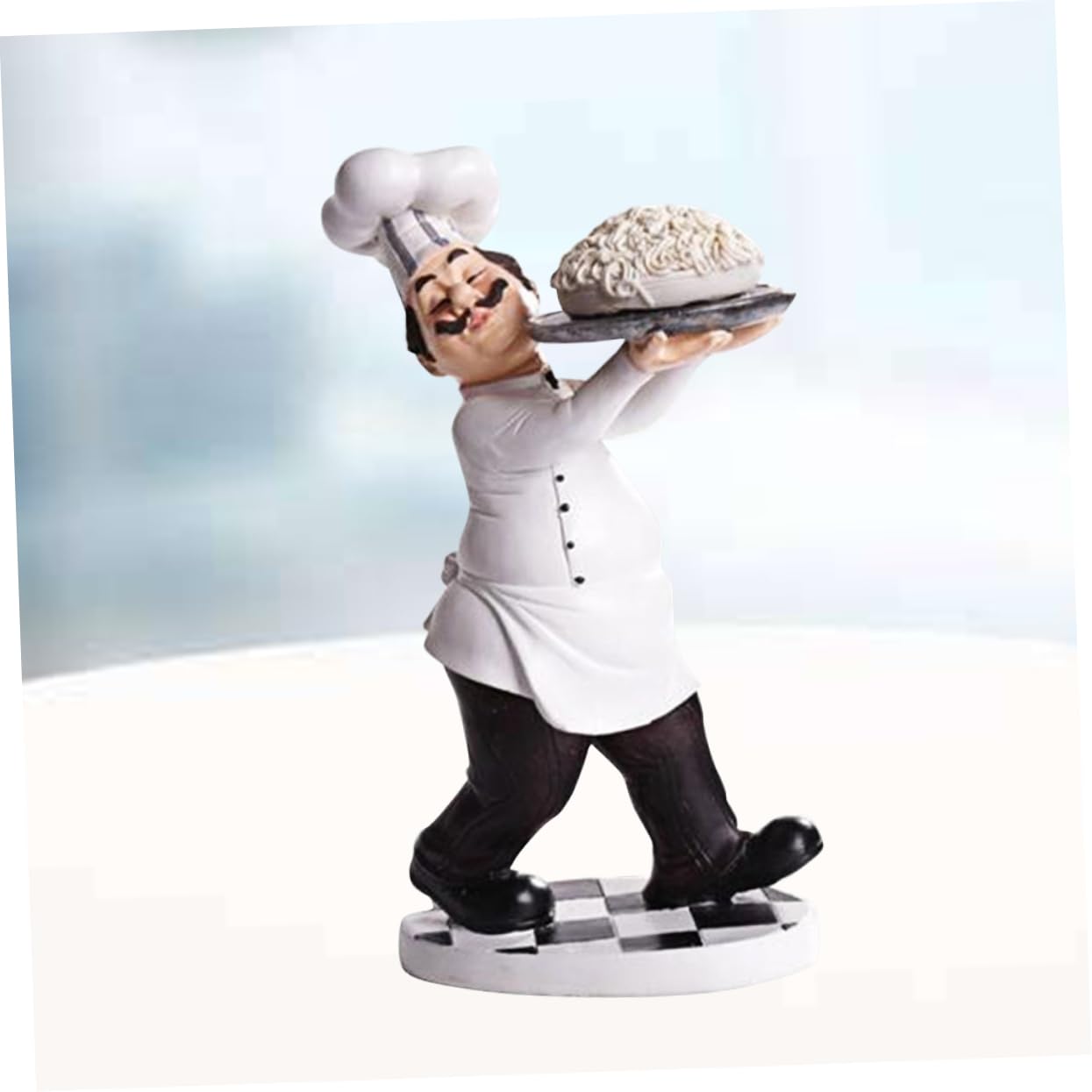 Decorazioni per la casa Decorazioni per la casa Pranzo Decorazione natalizia Tavolo Top Decor Chef Staute Fat Chef Figurine Decorazione Italiana Chef Cucina Decor Bianco Italia Versione