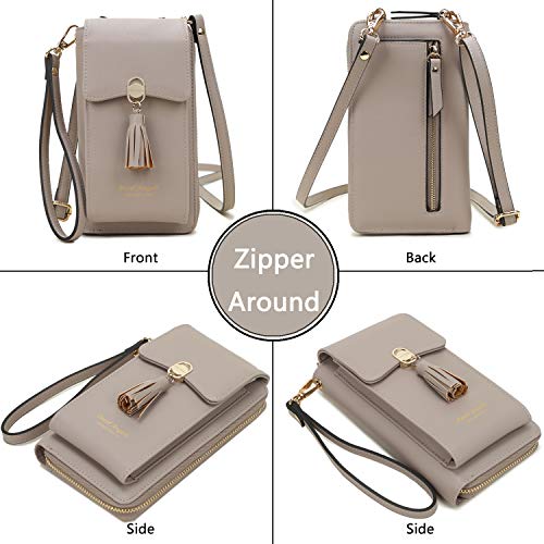 RFID-Blocking-Wallet-Womens-Small-Crossbody-Handbag-Cell-Phone-Bag-Credit-Card-Purse-with-Tassel