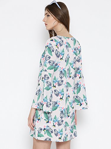 Image of Sera Women's Printed Fluted Sleeve Dress for Women