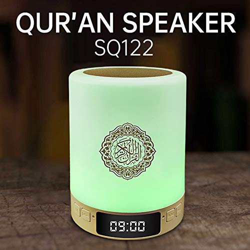 DASNTERED Bluetooth Speaker Koran Luidspreker, Afstandsbediening Draadloze Koran Touch LED Lamp Verstelbare Bluetooth… - Image 8