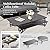 MIXPATIO 4-Piece Steel Outdoor Patio Conversation Set, All-Weather Garden Furniture with Thick Cushions, Waterproof & Rust-Resistant, Modern Patio Seating for Deck, Balcony, Porch, Backyard - Grey
