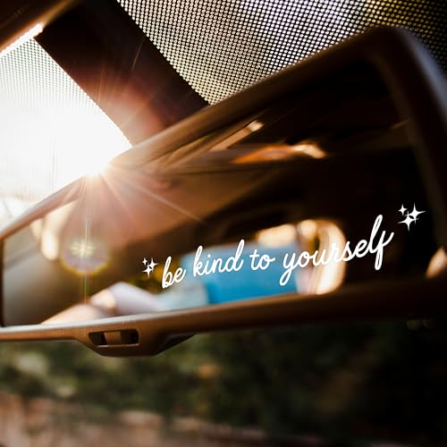 Image of Set 3Pcs Be Kind Yourself Rearview Mirror Decal