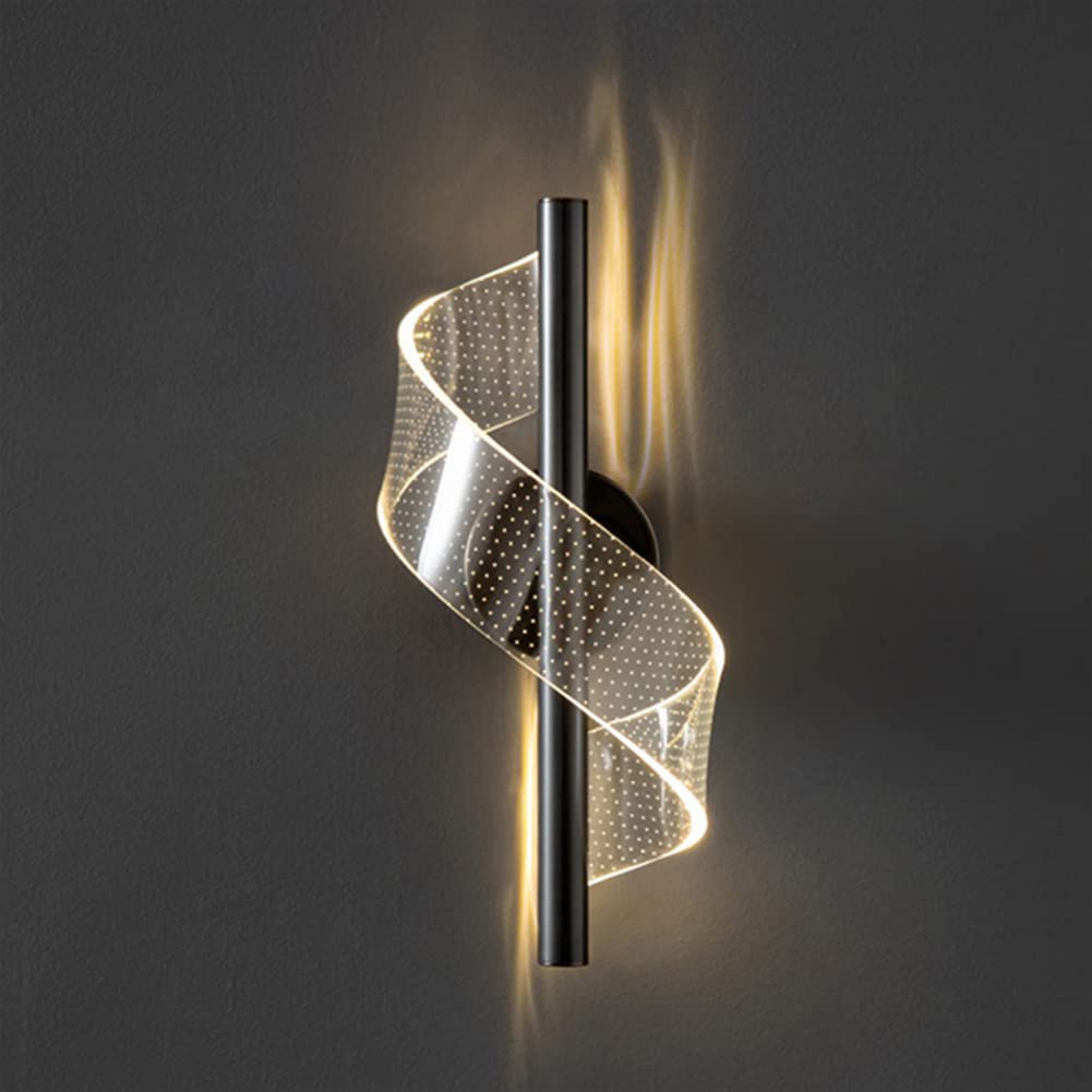 SXECAEPS Wall Lamps Sconces Light Indoor Led 10w 3000k Warm White Modern Aluminum Decorative Sconce Lamp for Living Room Bedroom Hallway Corridor Stairs(B)