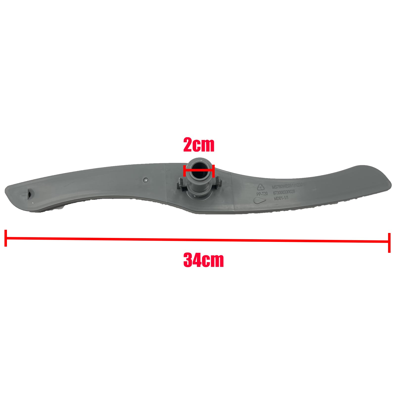 Brazo pulverizador inferior compatible con lavavajillas Midea - Boquilla pulverizadora