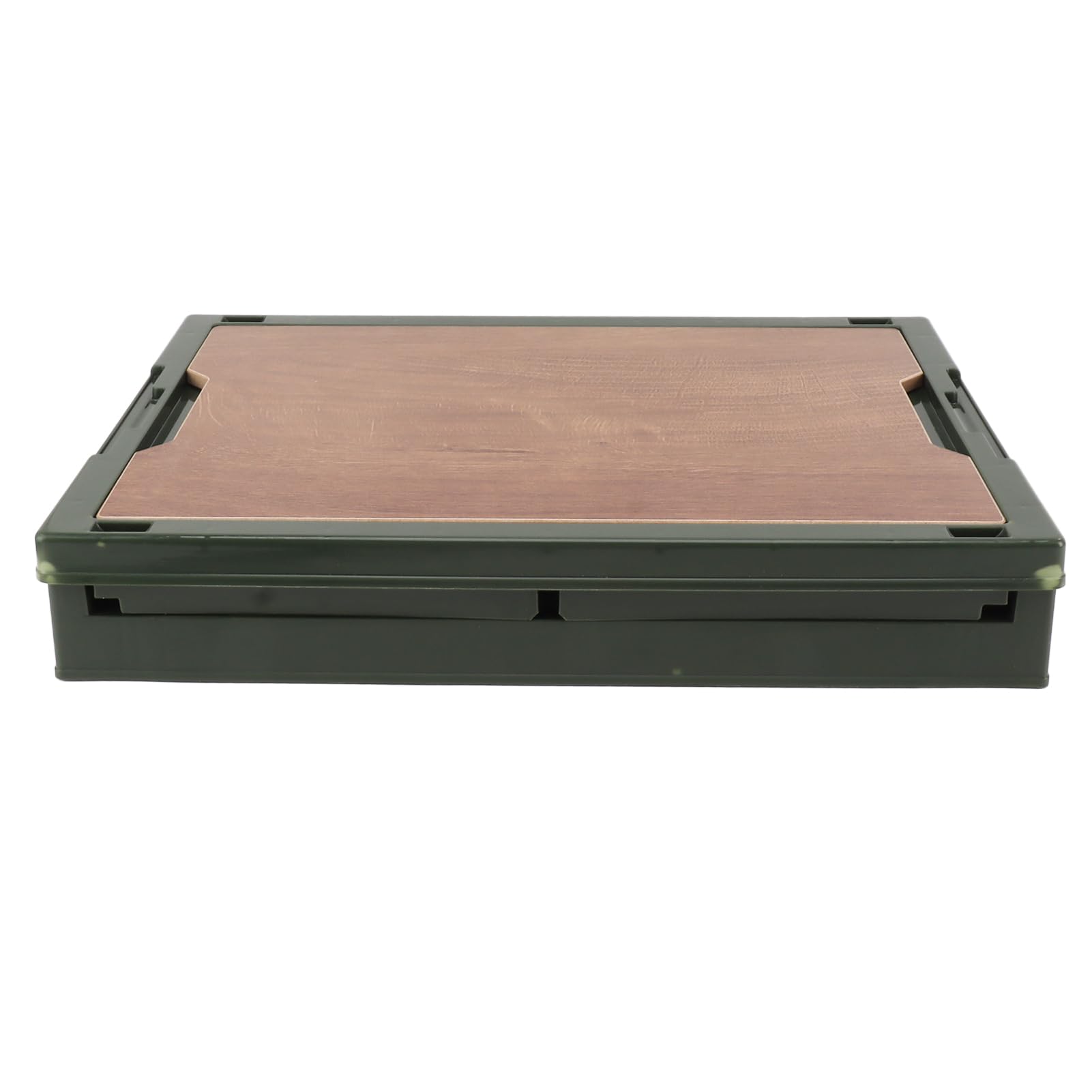 LIZEALUCKY Caja de almacenamiento de campamento plegable Diseño de polea impermeable 5 lados apertura de los contenedores de almacenamiento plegable para acampar al aire libre (Verde)