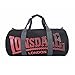 Lonsdale Barrel Sporttasche Workout Reise Fitness Schwarz/Rot One Size