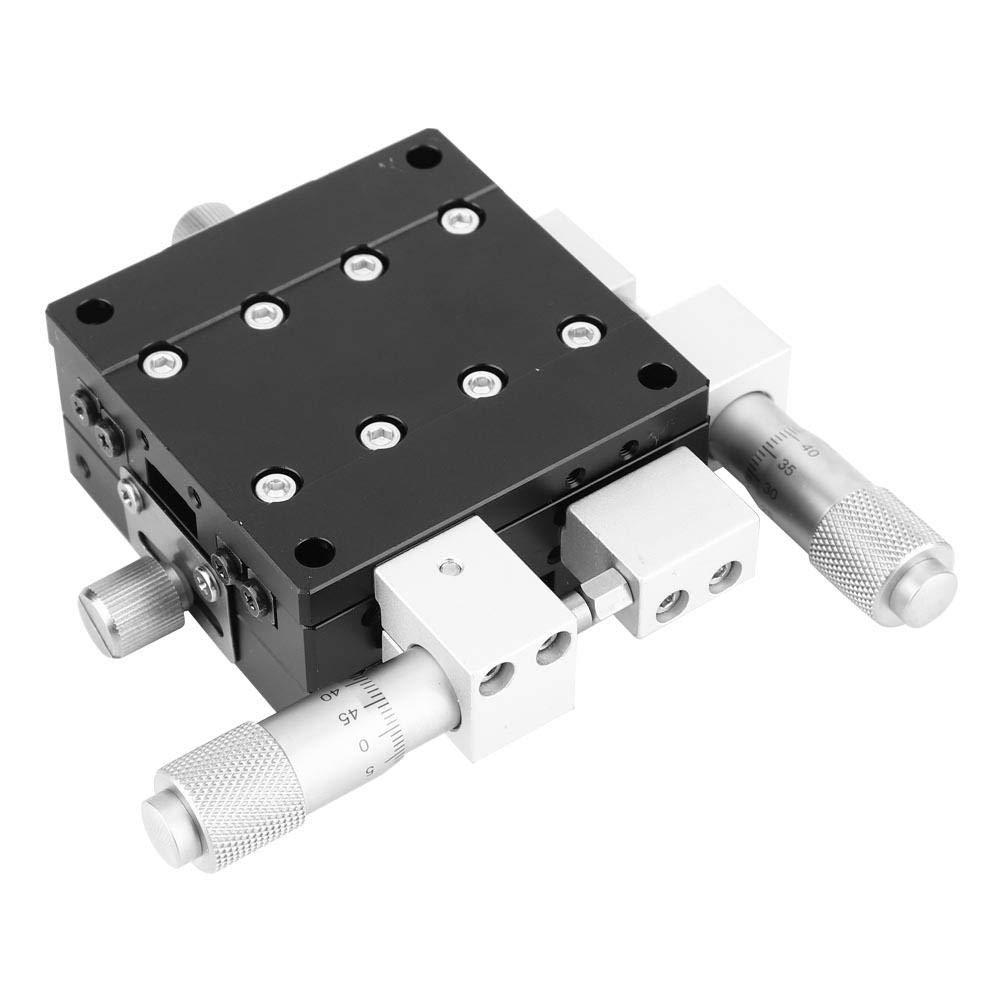 Verrückter Schiebetisch 60x60mm LY60-LM XY-Achsen Trimmplattform Lineartisch Manueller Verschiebeschiebetisch