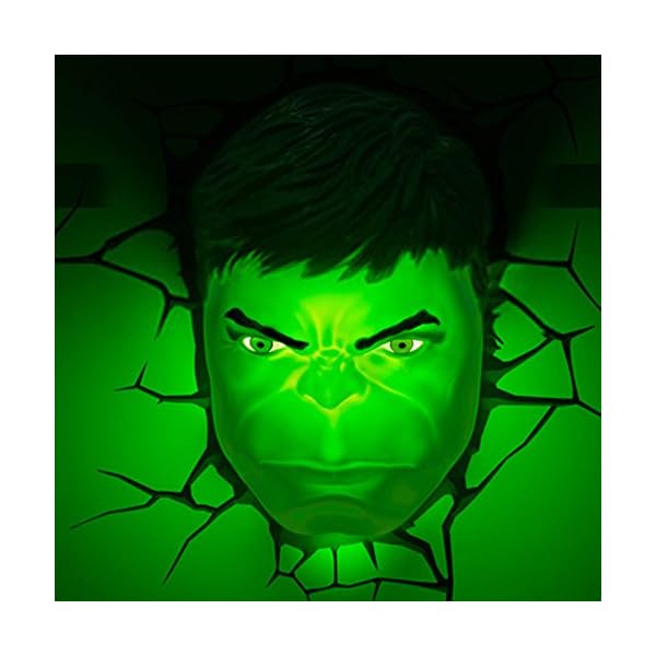 Jessecos Marvel Avengers HULK Head Gesicht Kopf 3D Deco Wandlampe Nachtleuchte – Bild 4