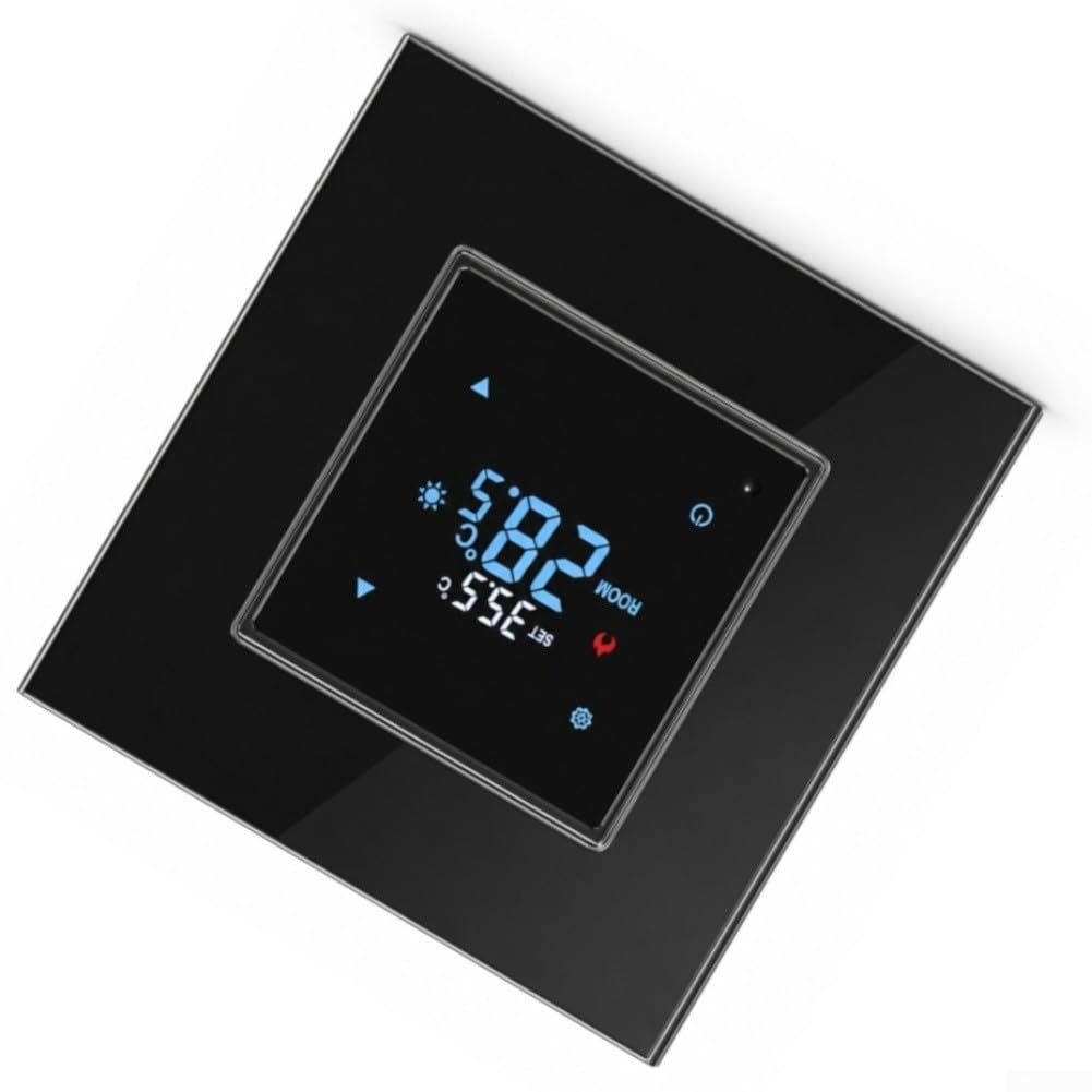 Thermostat Connecté WiFi pour Plancher Chauffant Électrique - Programmable 7 Jours Tactile Compatible pour alexa Google Home 16A(Electric Floor)