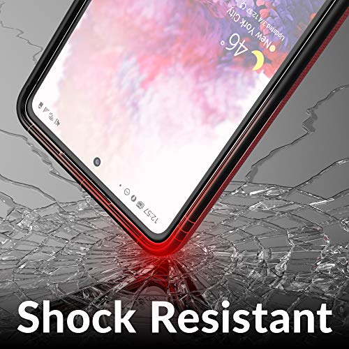 Image of Crave for Samsung Galaxy S20 FE Case, Shockproof Protection Dual Layer Case for Samsung Galaxy S20 FE 5G (6.5 inch) - Red