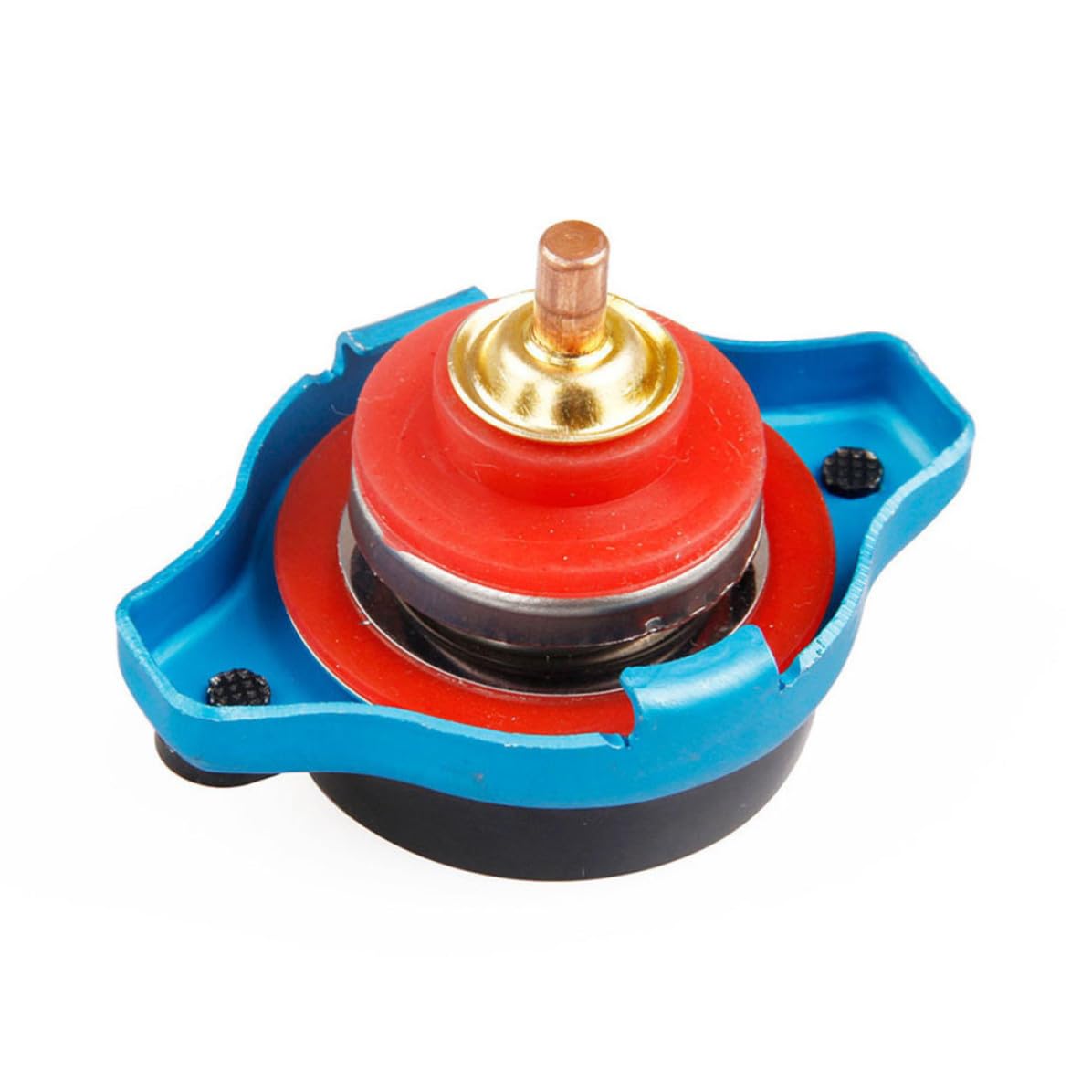 MAGICLULU Tapa del Radiador Presión 1.3 Bar con Medidor de Temperatura para Coche Tipo Dial, Material Abs y Aleación de Aluminio Clara y Fácil de Leer