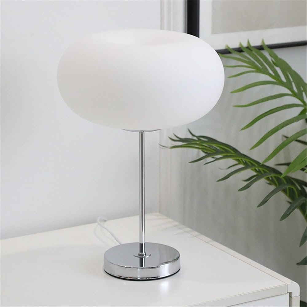 Affascinante Lampada da tavolo in vetro, lampada da comodino, lampada da tavolo in ferro battuto for camera da letto Arredamento per la casa