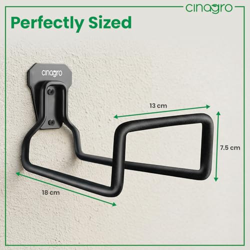 Image of Cinagro Garden Hose Pipe Stand, Hydro Holder, Pack of 1, Metal Hose Hanger | Heavy Duty, Wall Mount or Portable, Rust Resistant, Garden Pipe Hose Holder