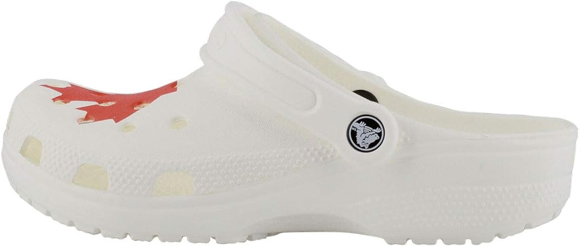 Amazon Crocs クロックス メンズ レディース クラシック カナダ国旗付きクロッグ カジュアル スリッポン シューズ Us サイズ Crocs クロックス シューズ