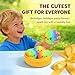 Glitter Dumpling Squishy Box, Stress Relief Squeeze for Adults, Anxiety Relief Fidget Toy for Office Desk, Relaxing Sensory Toy for Focus and Calm (Multicolor)