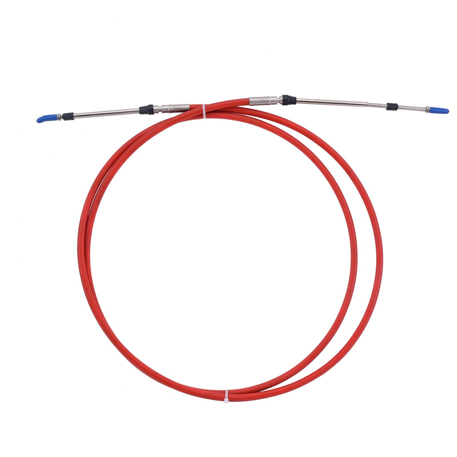 WATERLONG Boat Throttle Control Cable 8.2 Feet (Red) Outboard Rotary Steering Cable for Most Single Station Boats