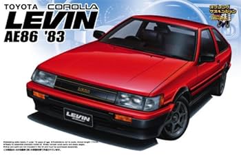 (未使用･未開封品)　青島文化教材社 1/24 プリペイントモデルシリーズ SP トヨタ AE86 レビン 1984 レッド/ブラック 塗装済みプラモデル 6k88evb 1/24 トヨタ AE86 レビン '84（レッド/ブラック） - AOSHIMA