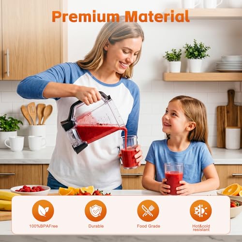 Image of Blender Pitcher Replacement for Ninja Professional Plus BN750 BN751 BN801 | 72 oz XL Replacement Container Jar Cup, Blender Cup Assembly for Kitchen Smoothies (64 oz Max Liquid)