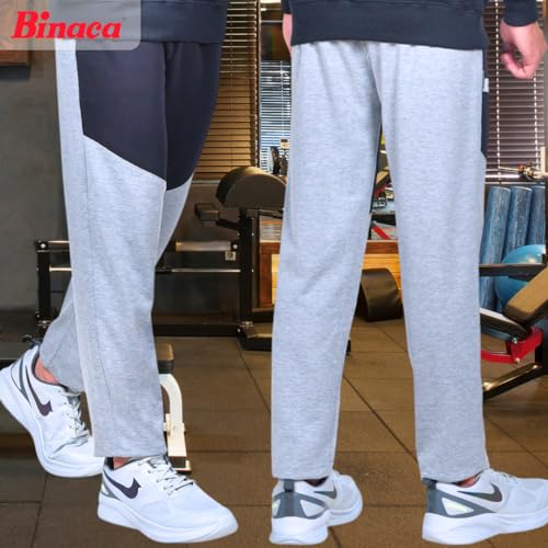 Image of Binaca Designer Men's Joggers - Slim Fit Athletic Sweatpants, Breathable Cotton Jogger Pants for Workout, Casual & Gym Wear | Stylish Drawstring Track Pants