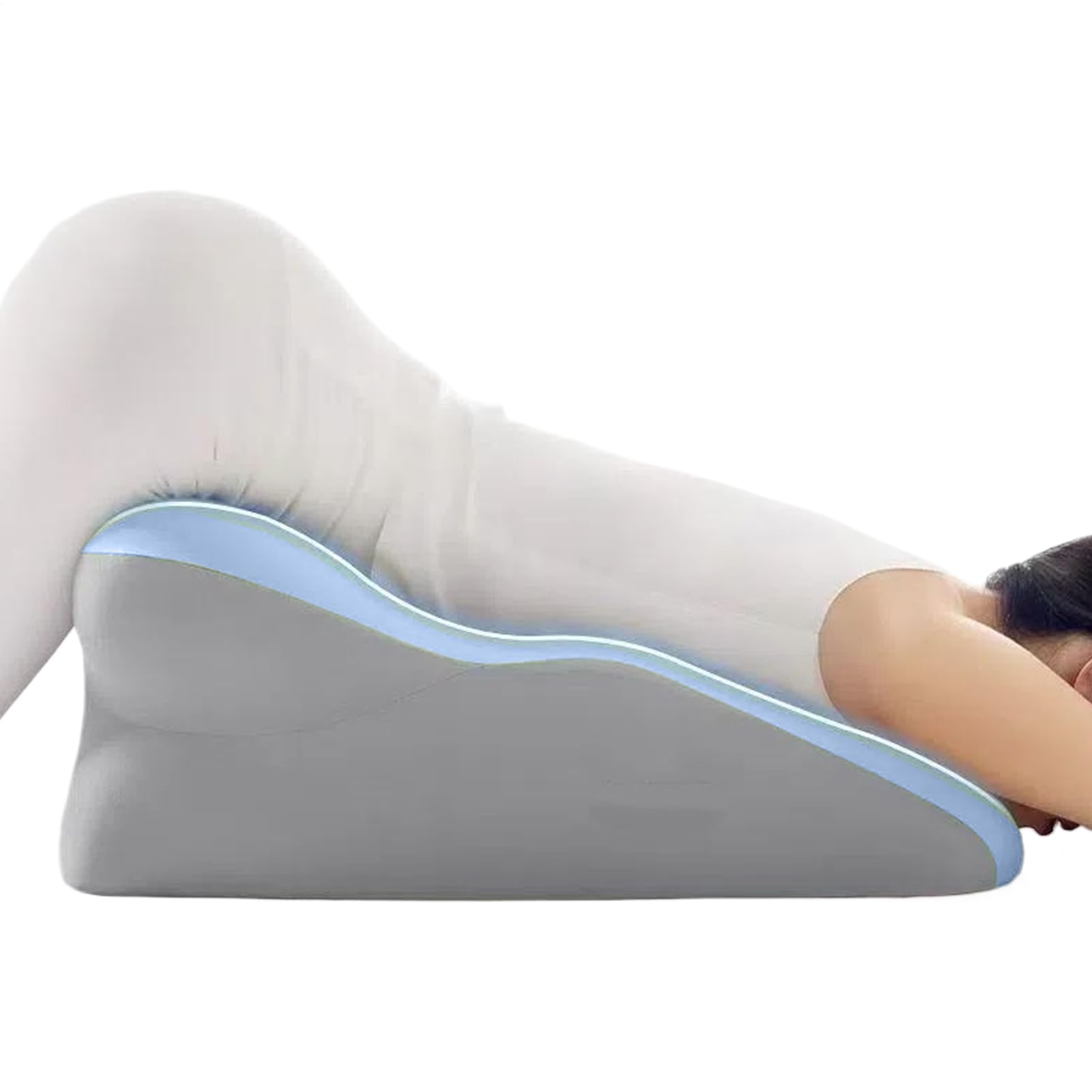Pillow kliny, podpórka do spania, ergonomiczna poduszka z pianką, zmywalna miękka osłona, 21,65 x 15,75 x 9,84 , idealna do spania po bokach, chrapania, czytania, siedzenia, nóg i pleców