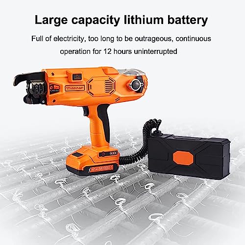 JOSKAA Electric Rebar,Rebar Tier Tying Machine,Electric Cordless Rechargeable Rebar Tier Tool Kit,12-24mm 2000mah Rebar Tying Machine Tool Set for Civil Building,Steel Bar Tying,Floor Pipe 6 JOSKAA Electric Rebar,Rebar Tier Tying Machine,Electric Cordless Rechargeable Rebar Tier Tool Kit,12-24mm 2000mah Rebar Tying Machine Tool Set for Civil Building,Steel Bar Tying,Floor Pipe - Image 6