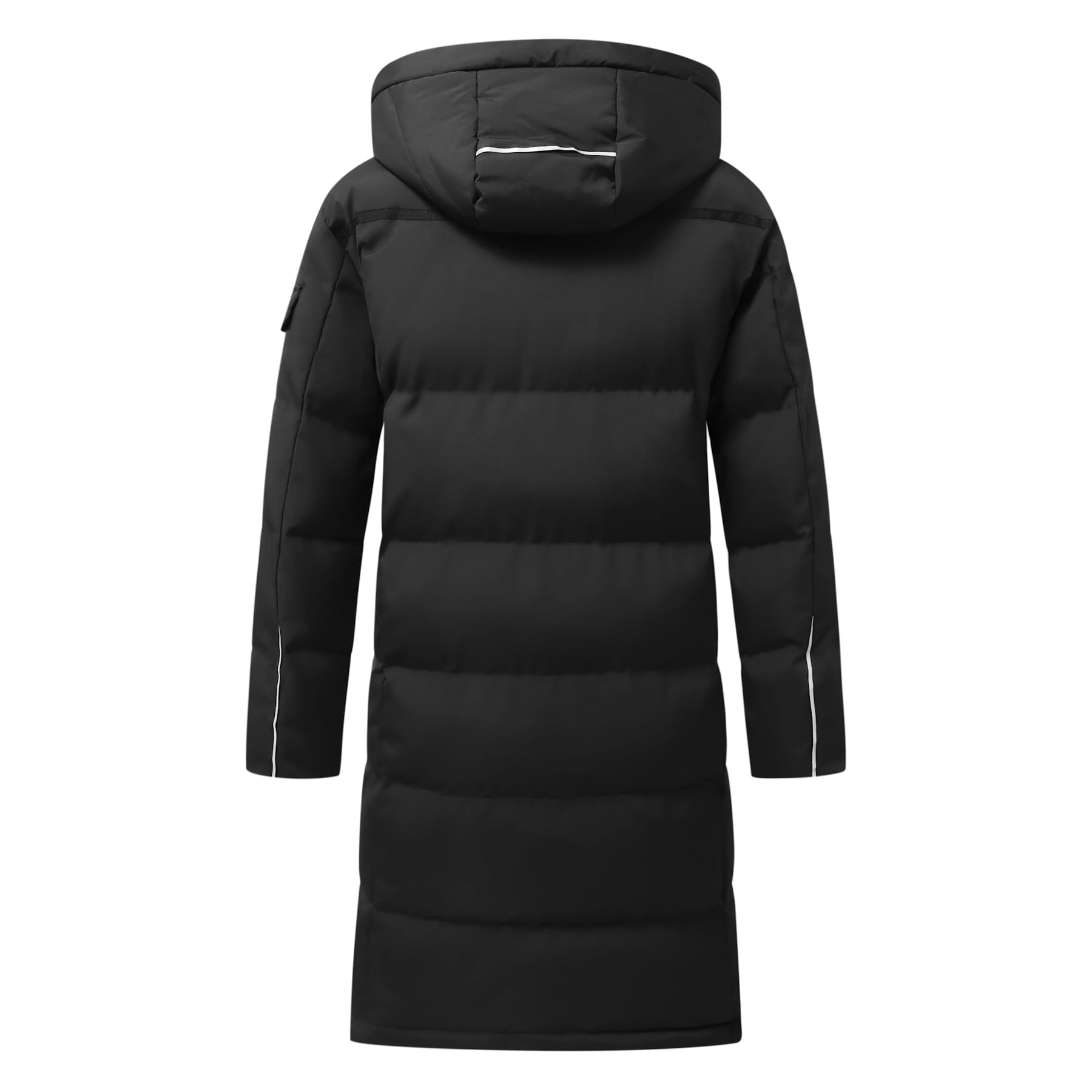 Allthemen Abrigo de Plumas Hombre con Capucha Jacket Largo Acolchado Invierno Parka Cálido