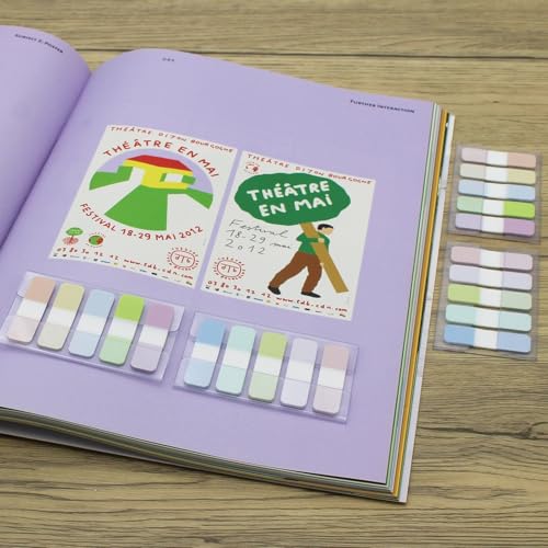 Onglets adhésifs pour retrouver facilement vos notes importantes, 400 onglets drapeaux - 5