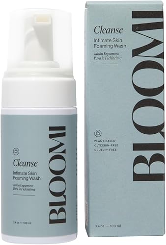 Bloomi Cleanse Intimate Skin Foaming Wash - Jabón hidratante de aloe vera para áreas íntimas, suave y calmante higiene femenina hidratante para