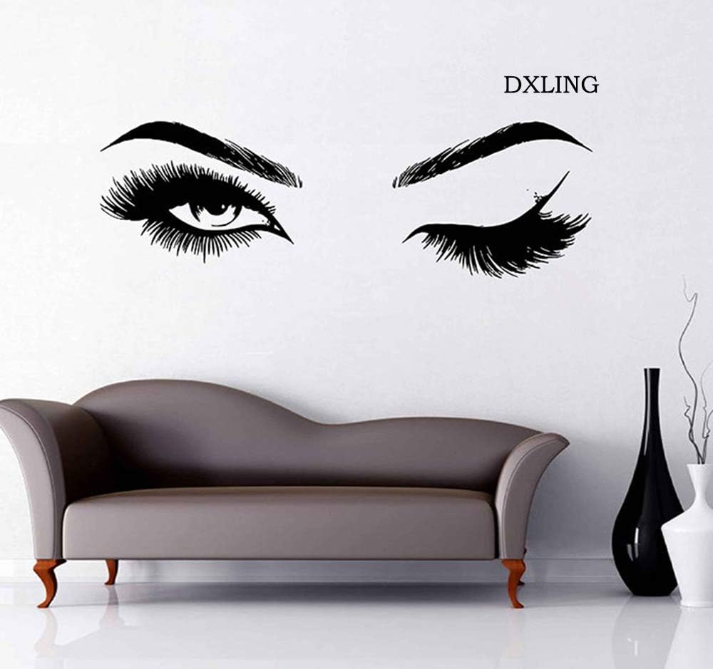 Melissalove Beauty Salon Quote Wall Decal Stickers Make Up Store Home Decoration Murals LC705 Black