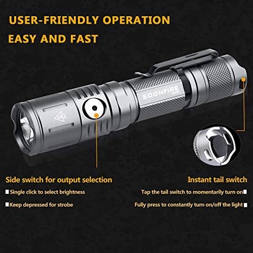 charging Flashlight Soonfire MX Tactical Photo