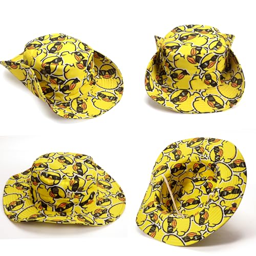 Image of Funny Duck Bucket Hat Fisherman Hat Beach Travel Sun Hat Outdoor Cap for Unisex Men Women