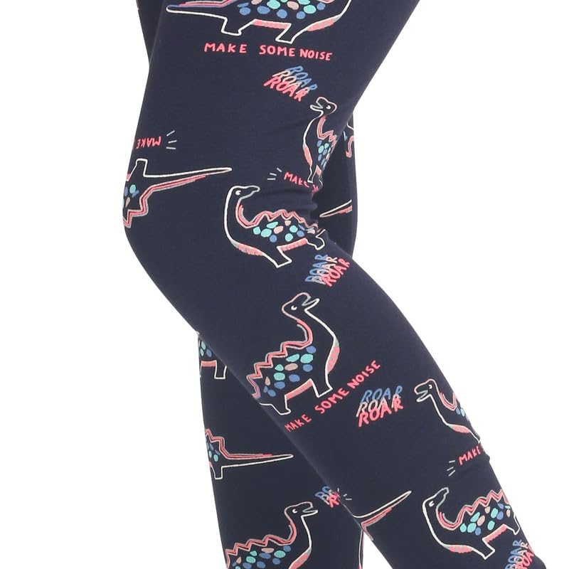 Image of ARIEL Cotton Printed Non-Transparent Regular Fit Ankle Length Leggings for Girls