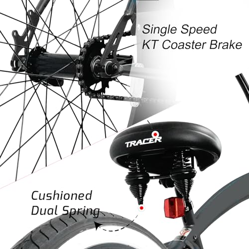 Bicicleta Tracer Avalon Playera para Adultos, 26", Gris, Single Speed, con Pie de Apoyo miniatura 6