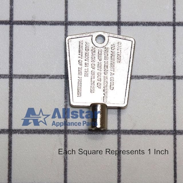 Allstar Appliance Parts Wp4356840 Refrigerator Freezer Door Key on Fridge.com - View 3