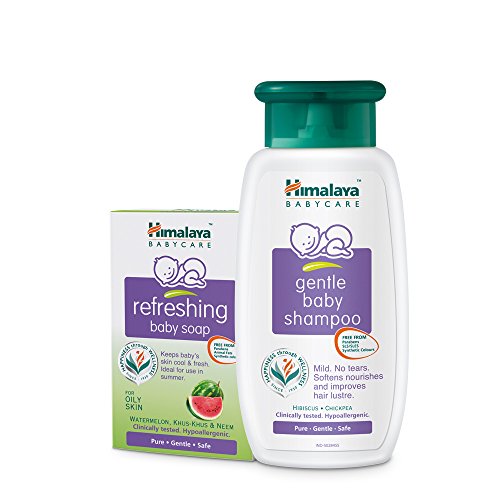 Image of Himalaya Baby Care Bathing Kit (Refreshing Baby Soap 125g and Shampoo 200ml)