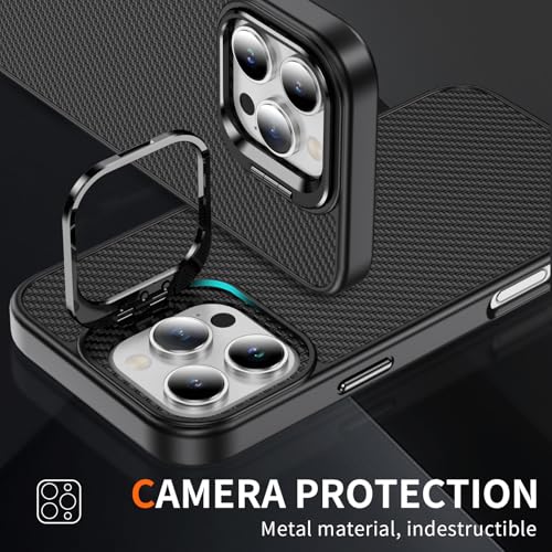 Coque iPhone 16 Pro Max MagSafe en fibre de carbone avec support caméra