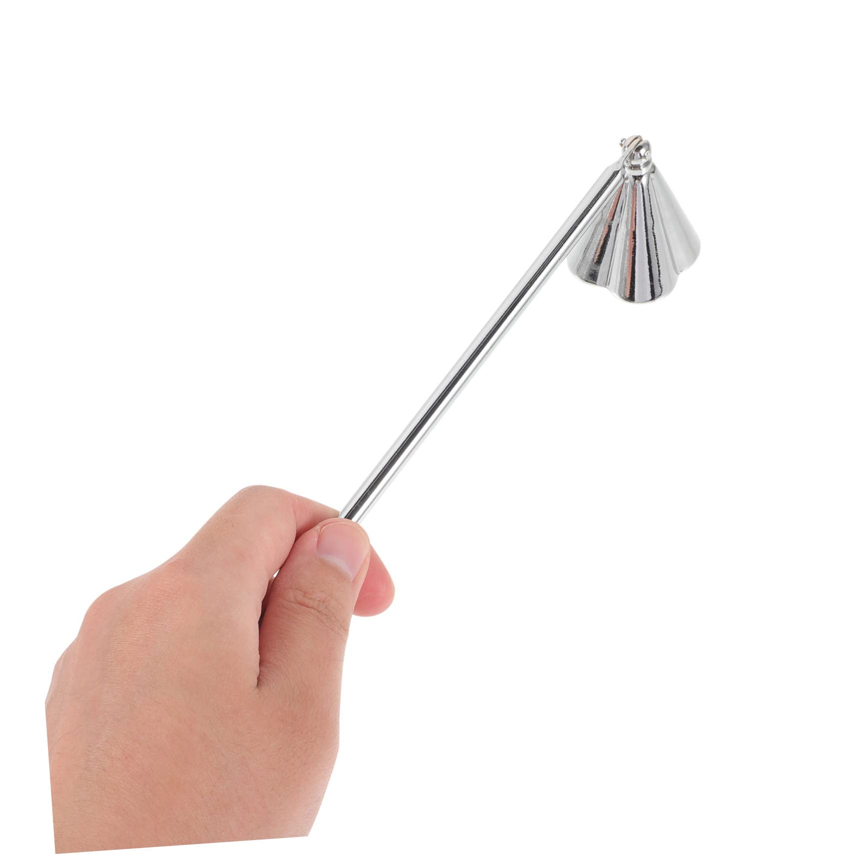 Ciieeo Stainless Steel Candle Snuffer Candle Extinguisher with Long Handle for Safely Putting Out Flames for Scented and Decorative Home Accessory
