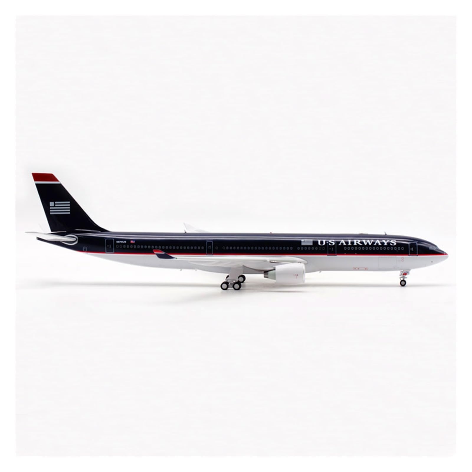 CLMJHG Vintage Classics samolot w skali 1:200 dla A330-300 N678US US Airways Airlines Model samolotu zabawki Samolot odlewany stop metalu samolot prezenty dla dzieci