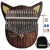 kalimba thumb piano 17 key finger piano musical instrument gift + shoulder bag