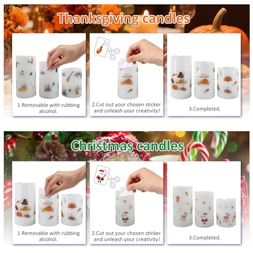 Bougies sans flamme réutilisables avec télécommande pour décorations de Pâques - 3