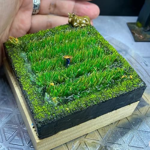 Miniatura 6 de Innal 120 Pieza Modelo De Césped Estático,Césped Mechones De Hierba Tuft,Césped Estático Autoadhesivo,Estática Accesorios De Hierba,Static Grass Modelo Para Tren Paisaje Ferroviario Verde