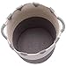 Solaya Large Cotton Rope Basket Storage with Handles - Chevron Grey Woven Toy Storage Basket for Laundry Hamper, Diapers, Nursery, Toys, Towels (17