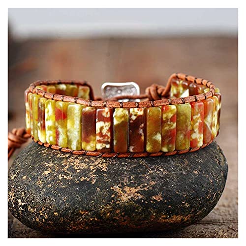 Bracelet enroulé de mode en jaspe naturel pour sublimer votre style