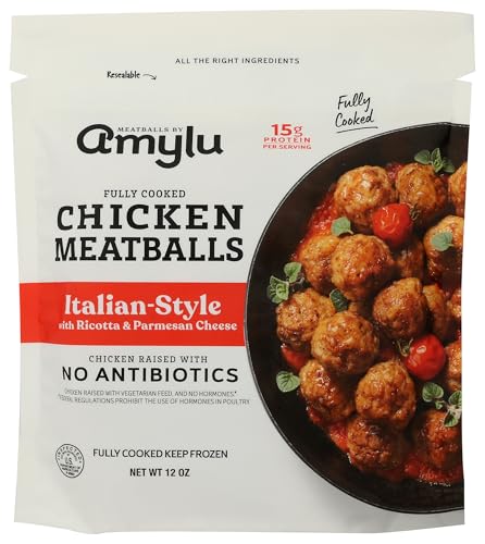 AmyLu Italian Style Chicken Meatballs, 12 OZ