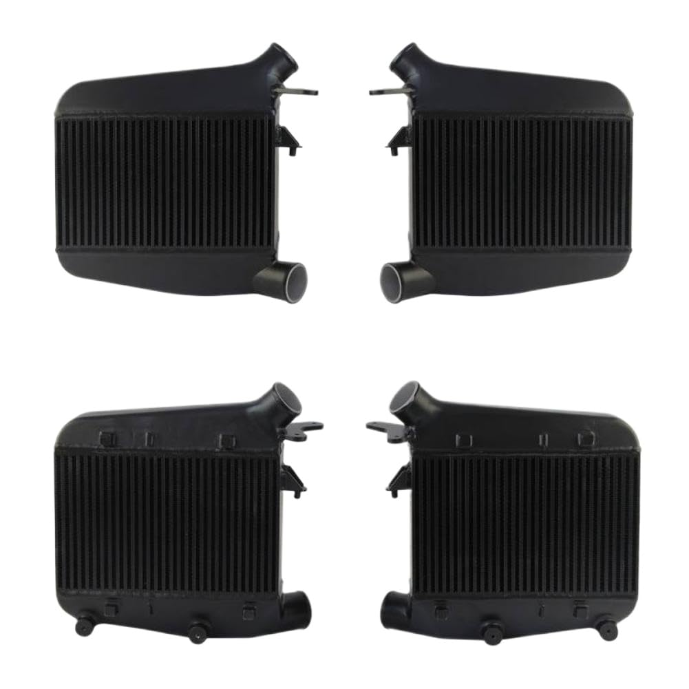 Bar and Plate Replacement Twin Intercooler System Kit Compatible with C8 RS6 RS7 4.0 TFSI V8 BiTurbo Aluminum