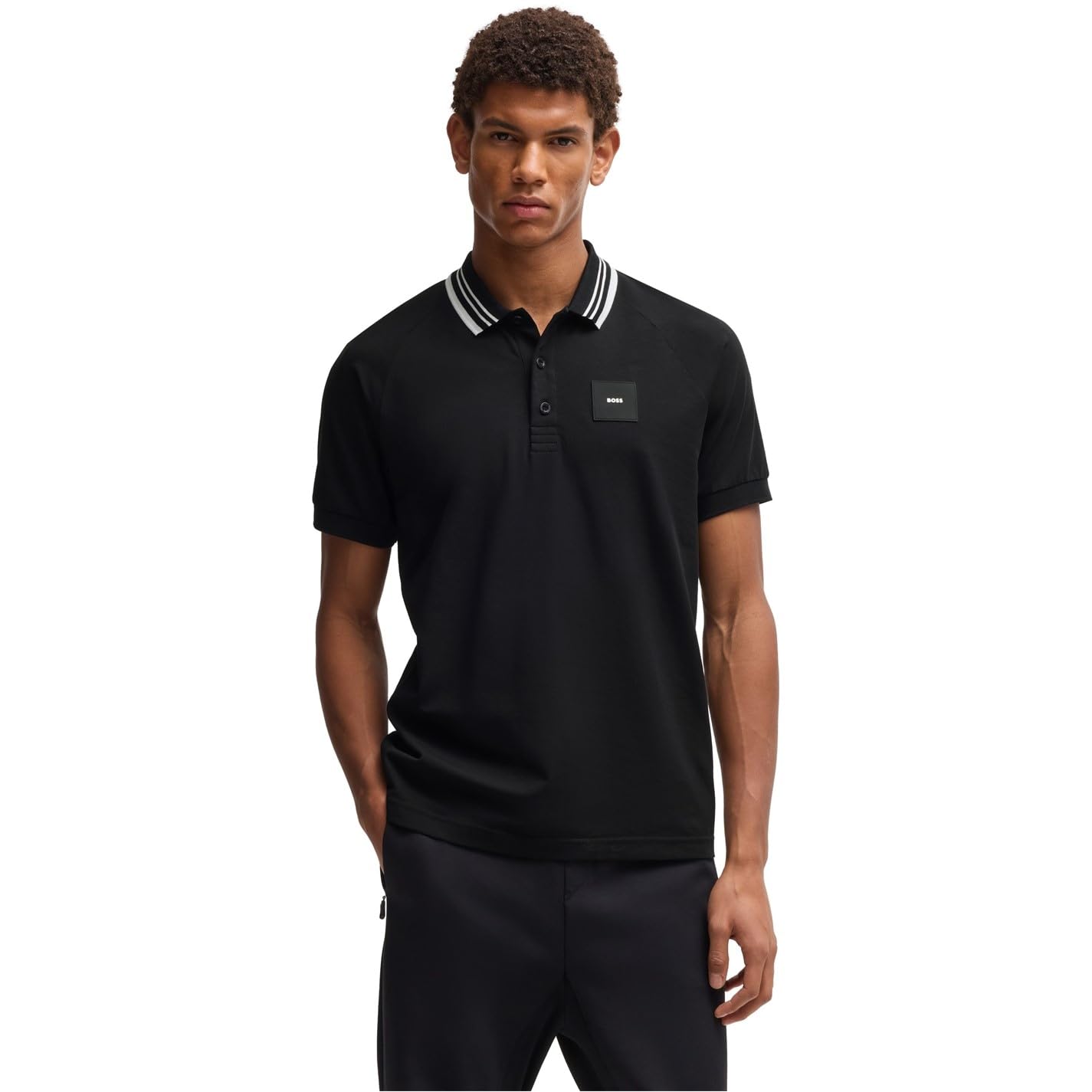 BOSS Herren Paddy Rib 10270236 01 Polo