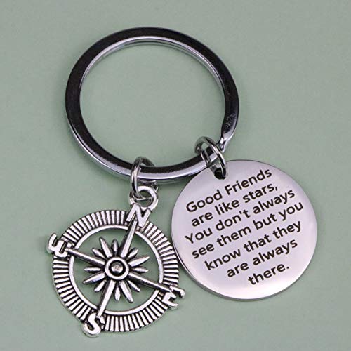 Jstud Inspirational Best Friend Keychain Gifts Good Friends Are Like Stars Friendship Jewelry Gift Keychain For Women Men thumb #5